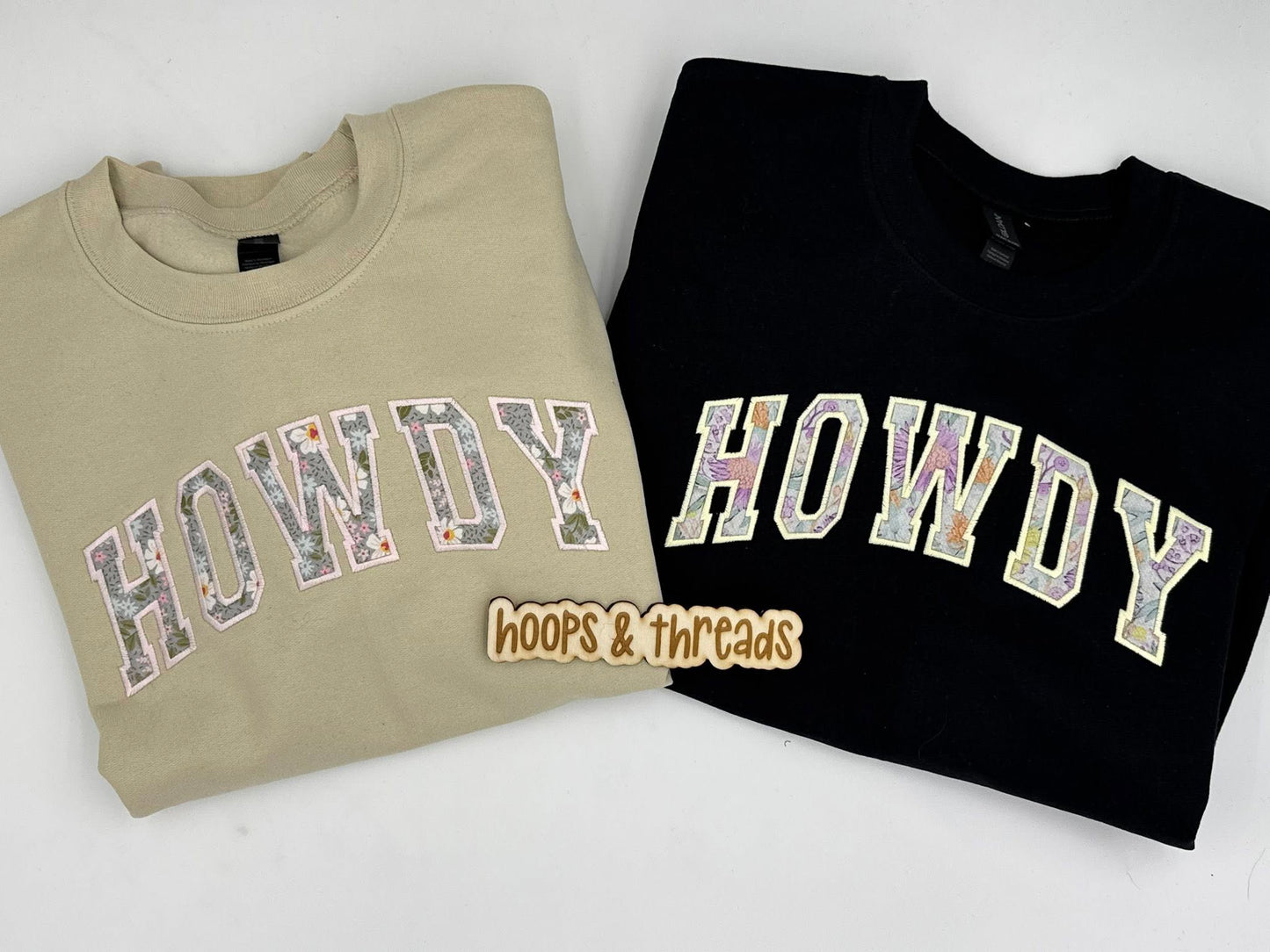 Howdy Floral Appliqué Sweatshirt