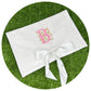 White Cotton Pique Envelope Bag