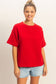 Crew Neck Short Sleeve Top