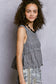 Boho Crochet Ribbon Motif Scalloped Trim Sleeveless Top