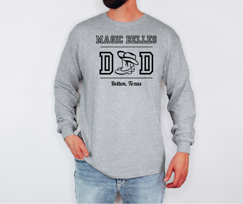 Magic Belles Dad Sport Design! Gildan Unisex Ultra Cotton® Long Sleeve T-Shirt – 2400