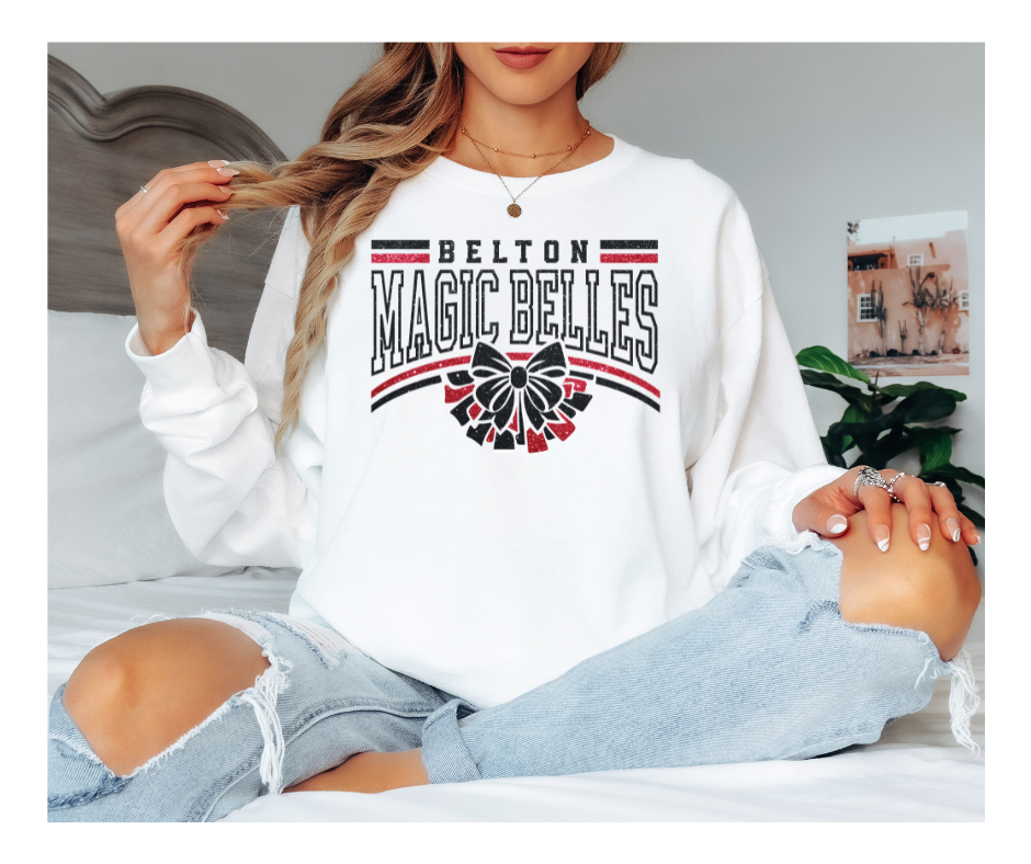 Magic Belles Glitter Bow! Gildan Unisex Ultra Cotton® Long Sleeve T-Shirt – 2400