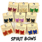 Glitter Bow Stud Earrings | Custom School Color Bow Earrings | 10 Color Options