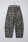 Spring 2026 Western Zebra Stripe Printed Wide Leg Jeans