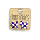School Spirit Checkered Bow Stud Earrings - 9 Color Options