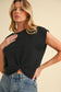 3253FN Iana Short Sleeve Knotted Top