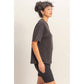 Crew Neck Short Sleeve Top