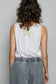 V-neck Sleeveless Front Star Patches Solid Basic Top SALE