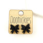 Glitter Bow Stud Earrings | Custom School Color Bow Earrings | 10 Color Options