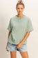 Crew Neck Short Sleeve Top
