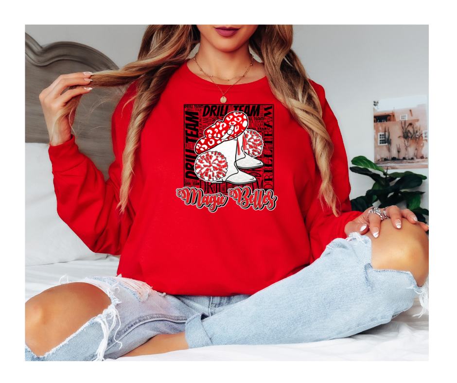 Magic Belles Drill Team! Gildan Unisex Ultra Cotton® Long Sleeve T-Shirt – 2400