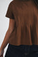 8613HK Pleated Swing Tee Top