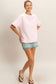 Crew Neck Short Sleeve Top