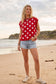 Gameday Polka Dot Sleeveless Knit Top