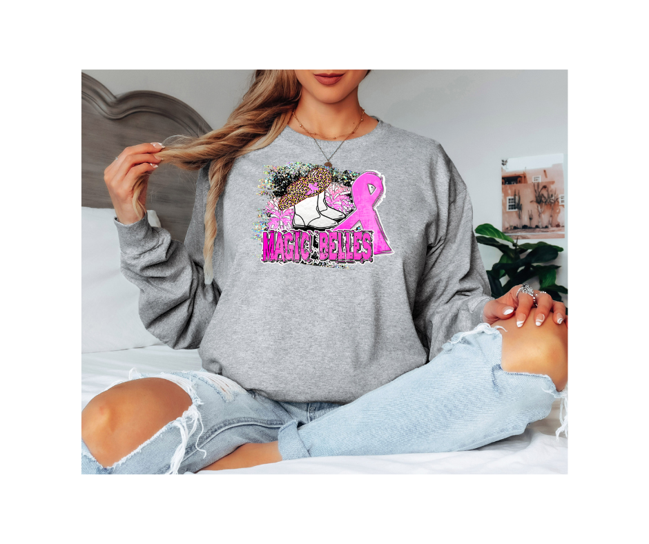 Pink Out! for Breast Cancer Month - The Magic Belles Pink Out long Sleeve Tee