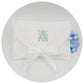White Cotton Pique Envelope Bag