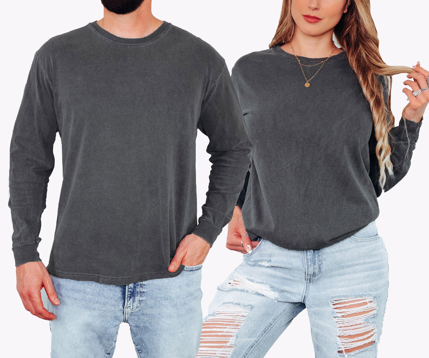Blank Comfort Colors – Unisex Garment-Dyed Heavyweight Long Sleeve T-Shirt – 6014