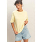 Crew Neck Short Sleeve Top