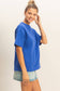 Crew Neck Short Sleeve Top