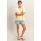 Crew Neck Short Sleeve Top