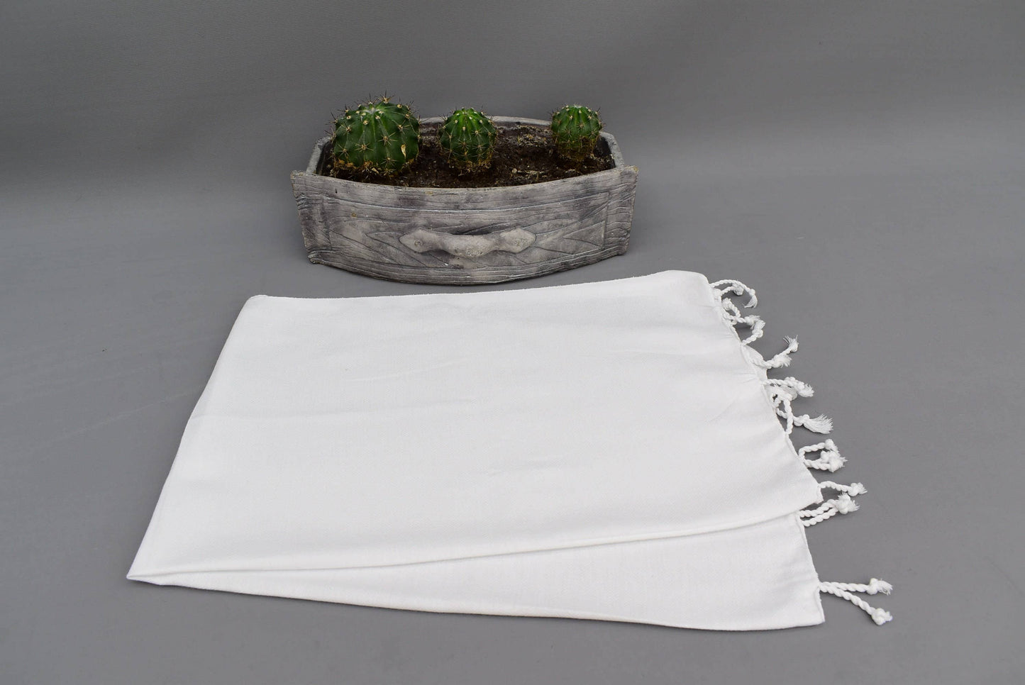 Elegant Turkish Hand Towel, Versatile White Hand Towel