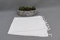 Elegant Turkish Hand Towel, Versatile White Hand Towel
