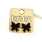 Glitter Bow Stud Earrings | Custom School Color Bow Earrings | 10 Color Options