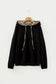 Spring 2026 Leopard Contrast Drawstring Hood Top (S-XL)