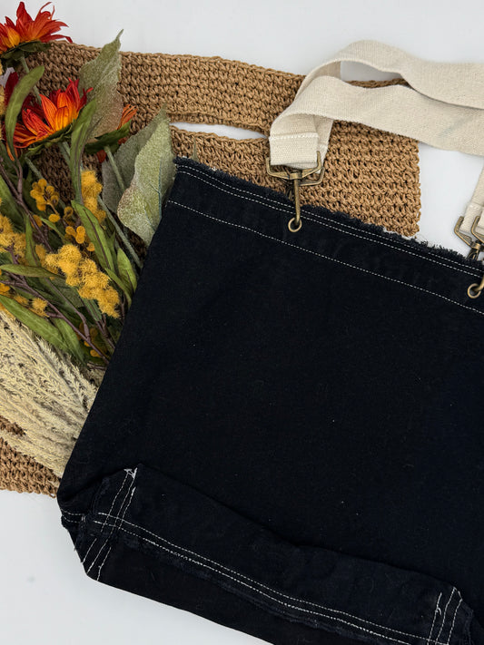 Blank Authentic Pigment 14 oz. Raw-Edge Canvas Tote (Style 1906)