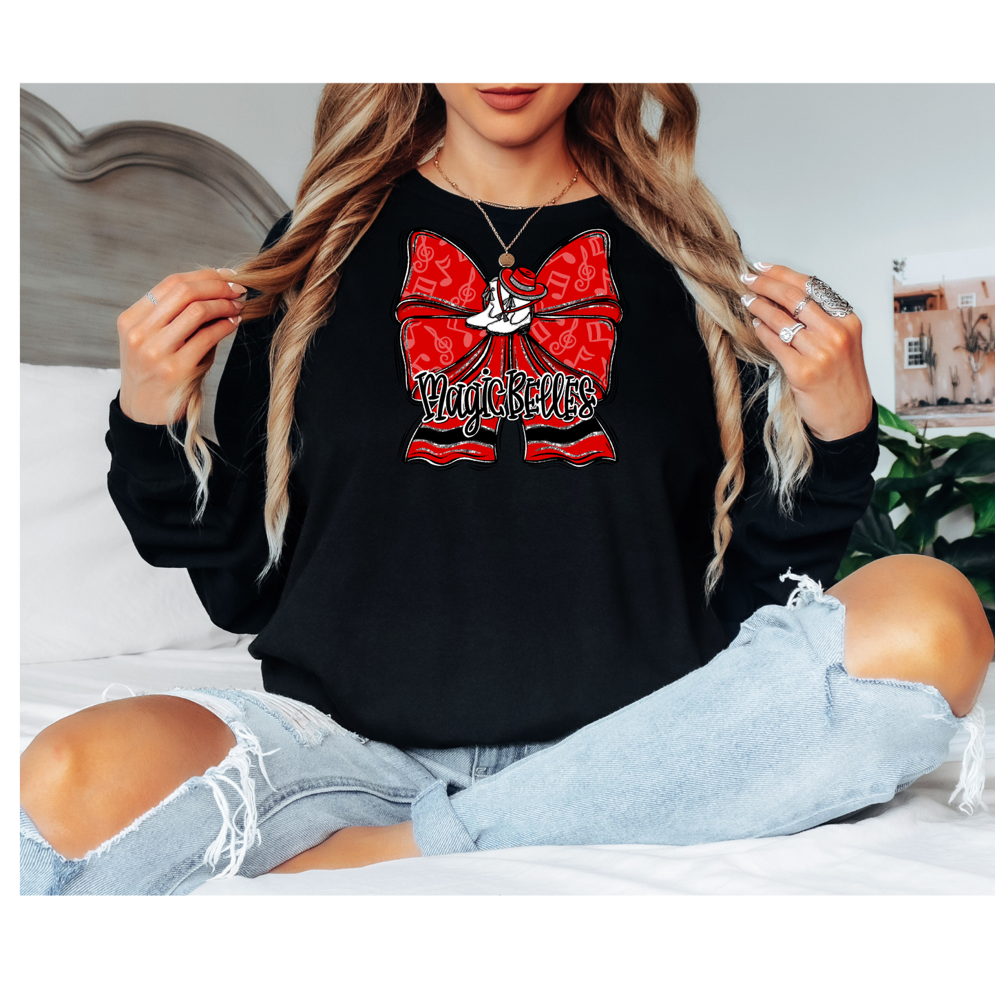 Magic Belles Coquette Bow Tee! Gildan Unisex Ultra Cotton® Long Sleeve T-Shirt – 2400