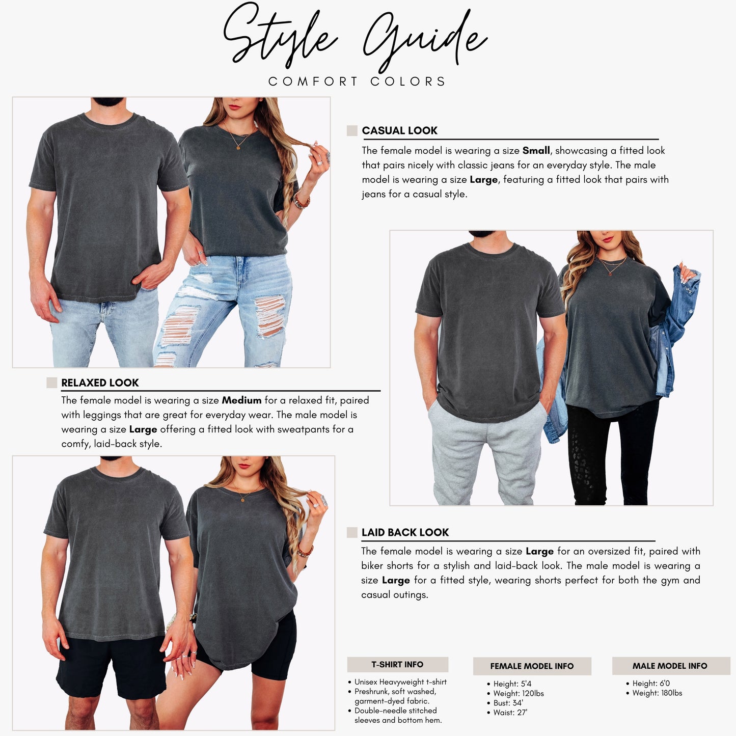 His or Hers Team Spirit on Comfort Colors® Garment-Dyed Heavyweight T-Shirt