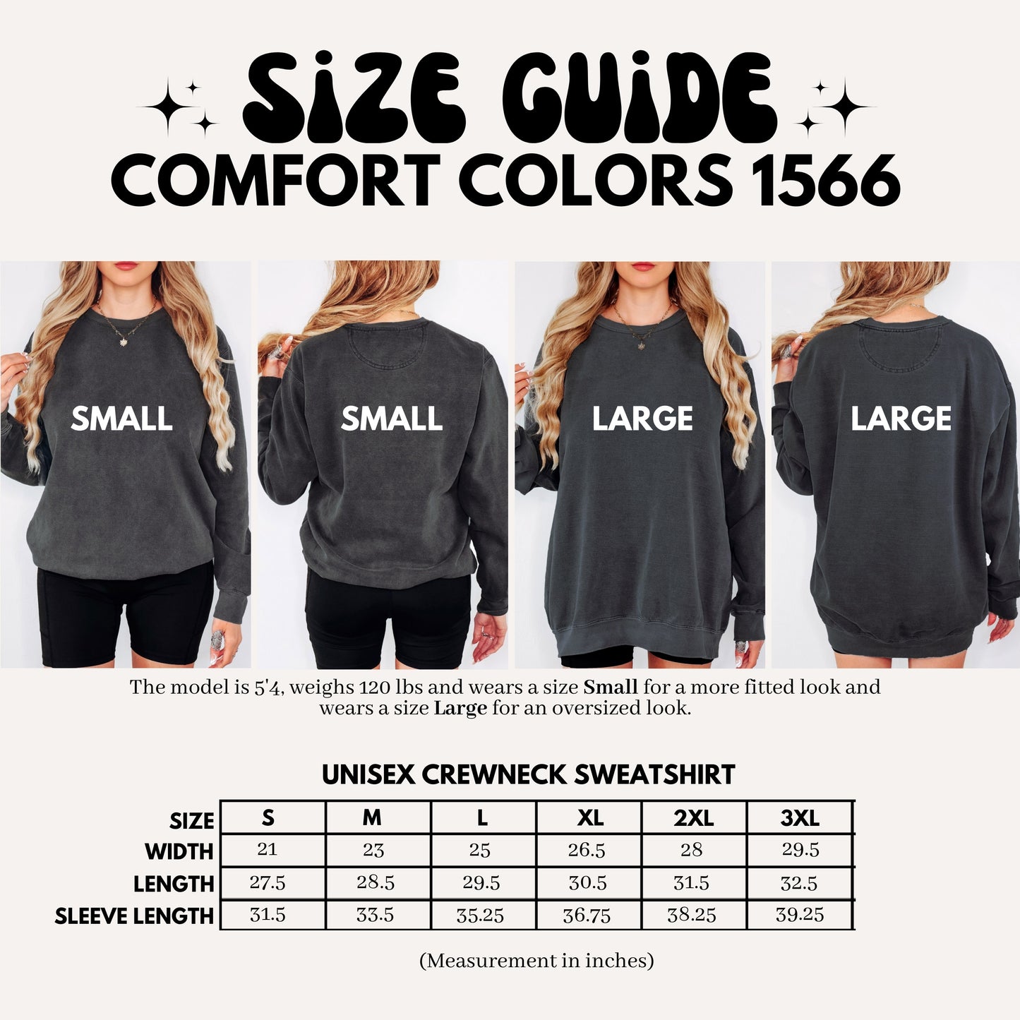 Blank Comfort Colors Unisex Garment-Dyed Crewneck Sweatshirt - 1566