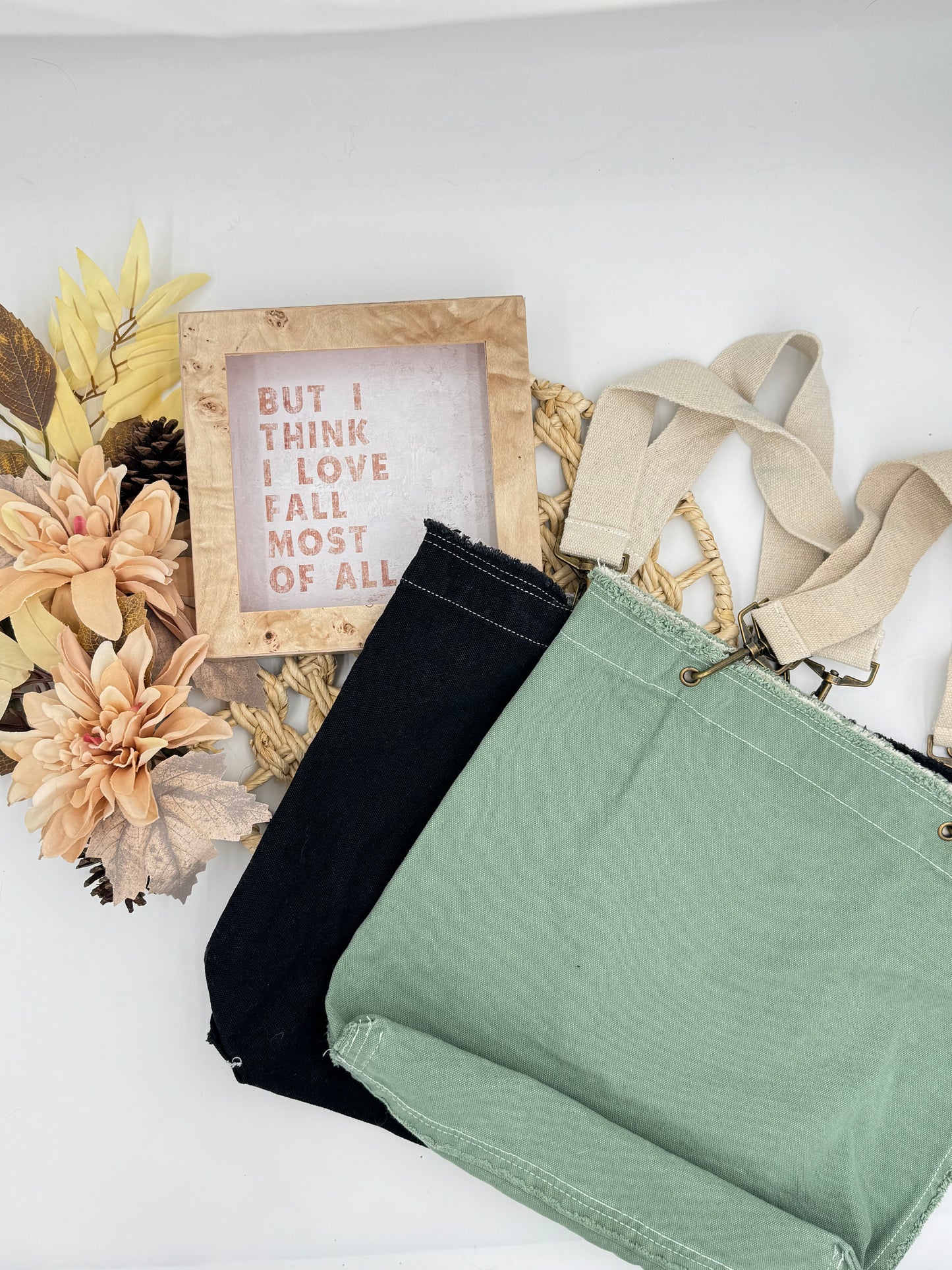 Blank Authentic Pigment 14 oz. Raw-Edge Canvas Tote (Style 1906)