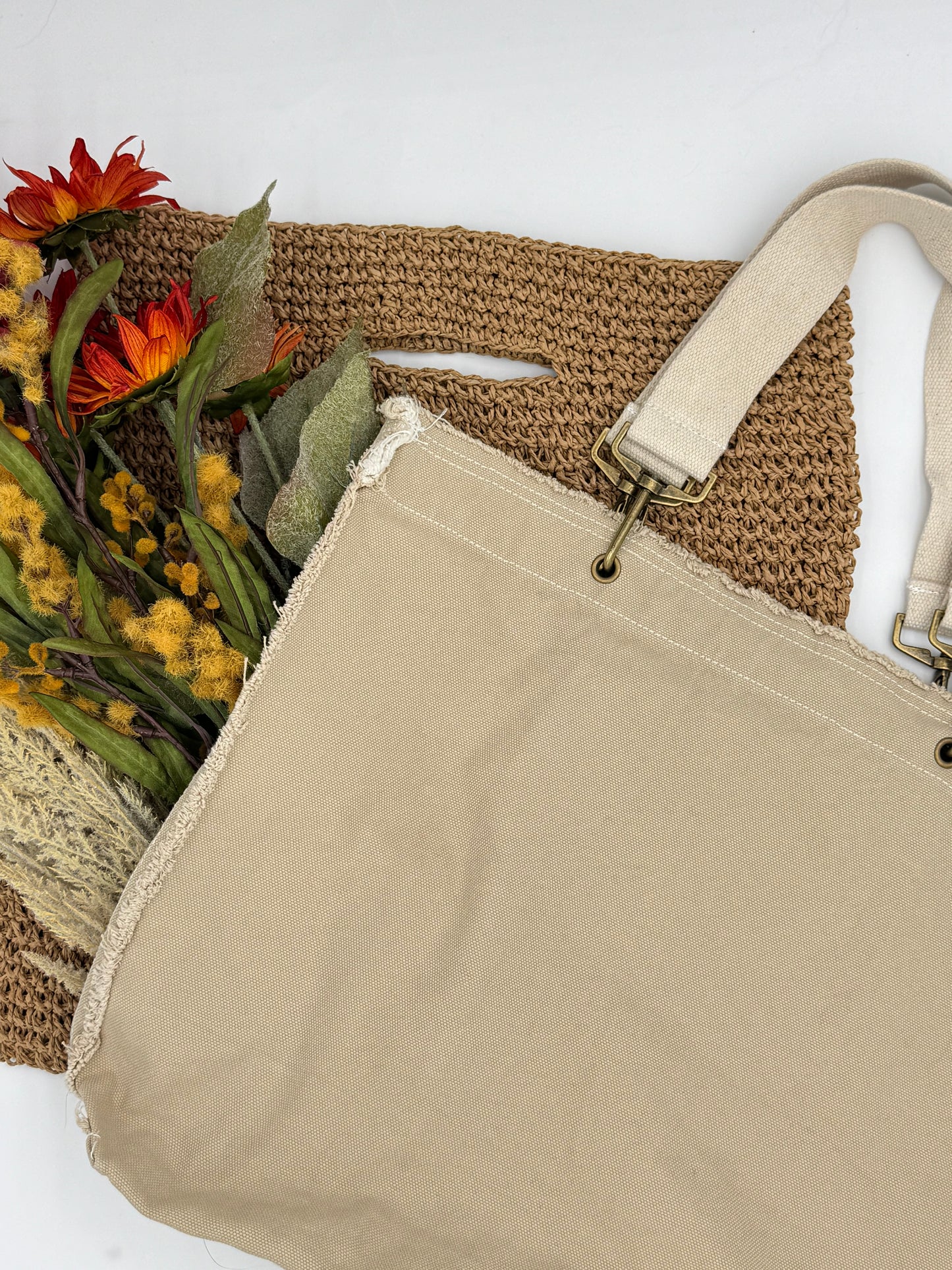 Blank Authentic Pigment 14 oz. Raw-Edge Canvas Tote (Style 1906)