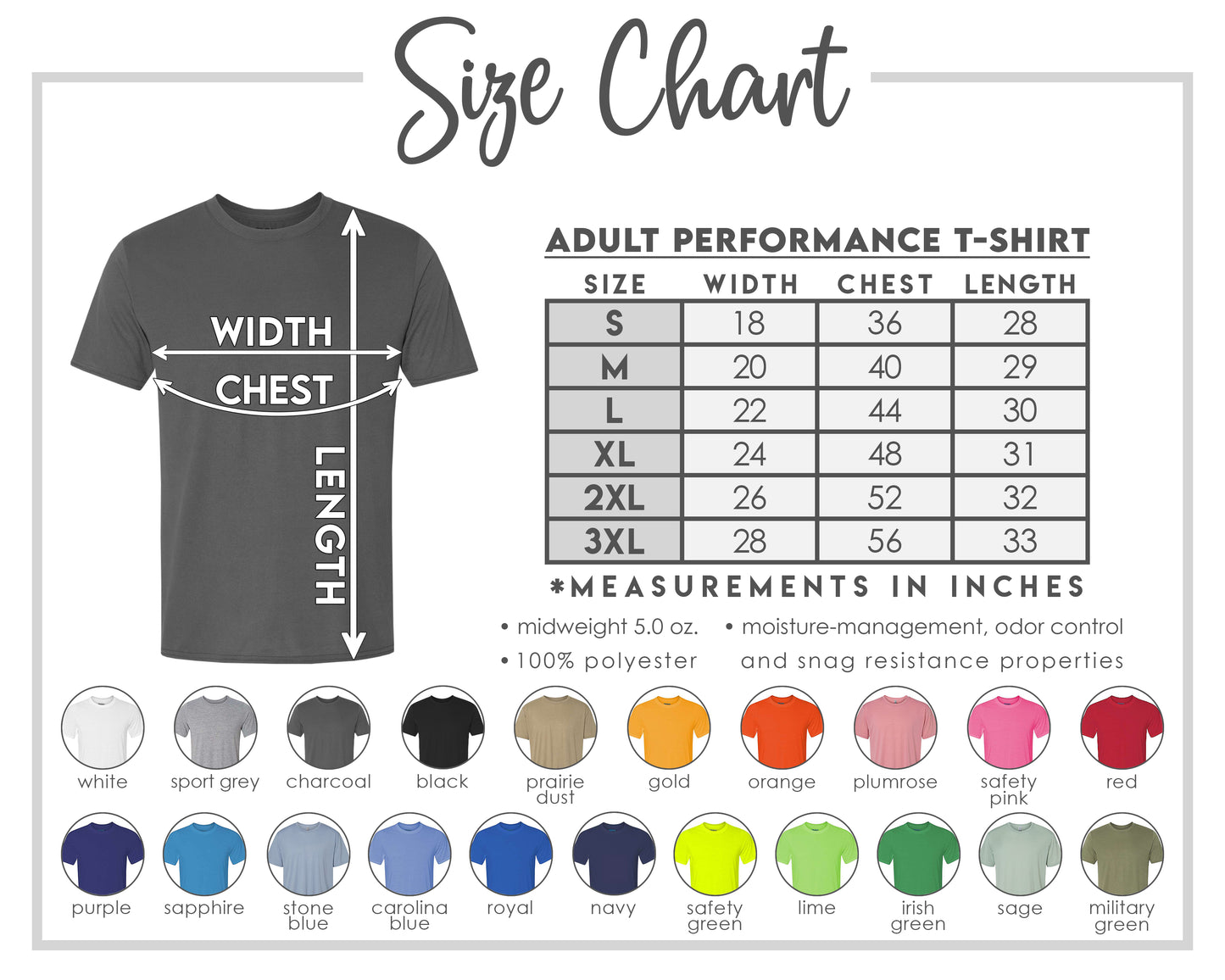 Blank Game Day Gear – Unisex Performance Tee (Gildan 42000)