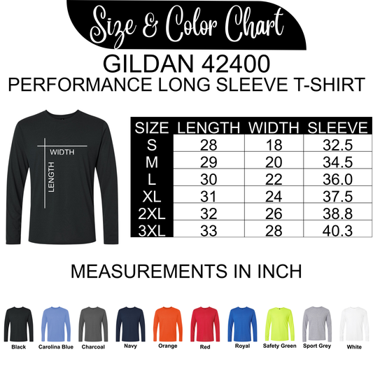 Blank Game Day Gear – Unisex Long Sleeve Performance Tee