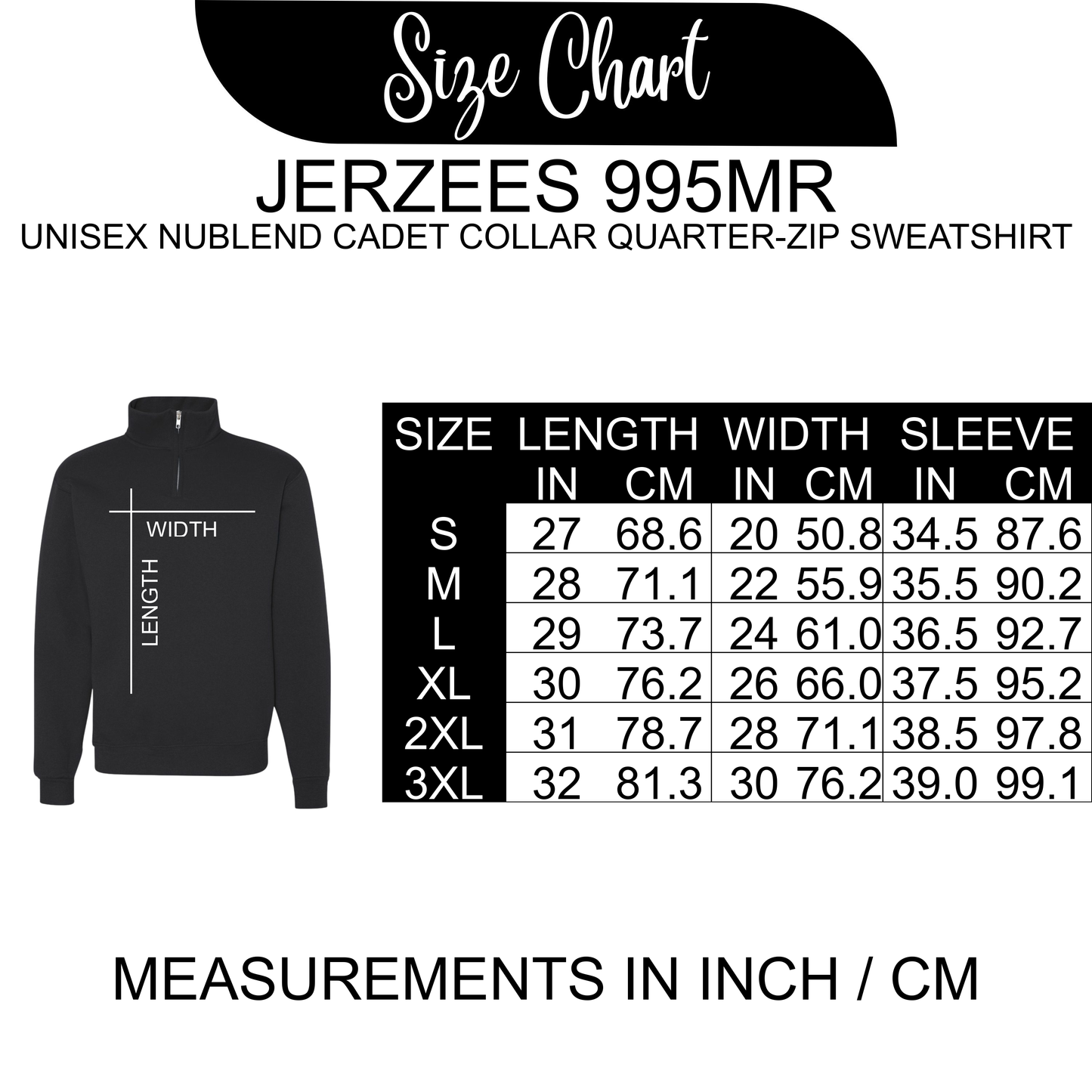 Blank Unisex Quarter-Zip Sweatshirt – Jerzees Nublend® 995MR