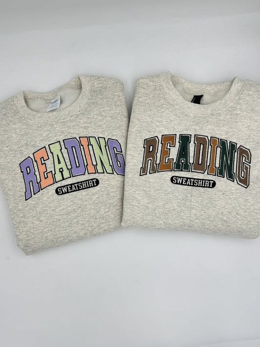 Reading Sweatshirt with kangaroo pocket