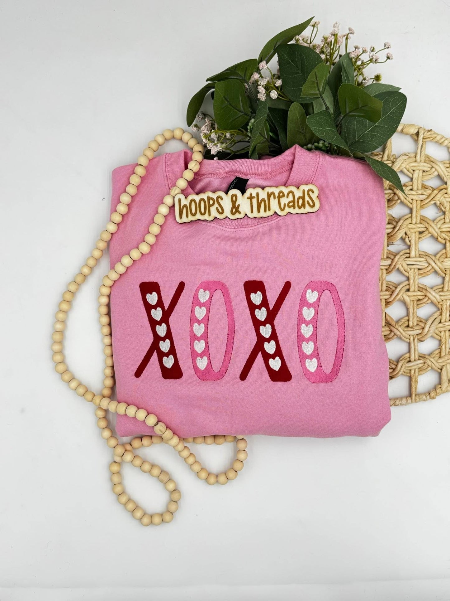 XOXO Stitched Hearts Sweatshirt