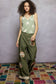 V-neck Sleeveless Front Star Patches Solid Basic Top SALE