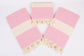 Turkish Beach Towel Personalized, Elegant Light Pink Towel