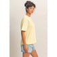 Crew Neck Short Sleeve Top