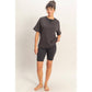 Crew Neck Short Sleeve Top