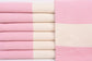 Turkish Beach Towel Personalized, Elegant Light Pink Towel