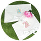 White Cotton Pique Envelope Bag