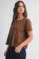 8613HK Pleated Swing Tee Top
