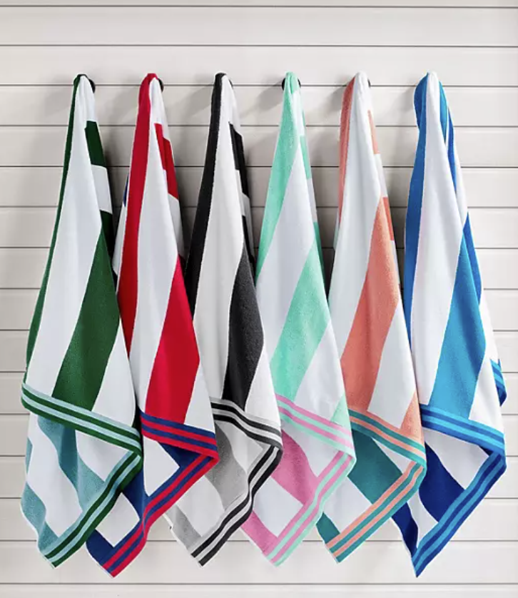 Blank Cabana Beach Towel