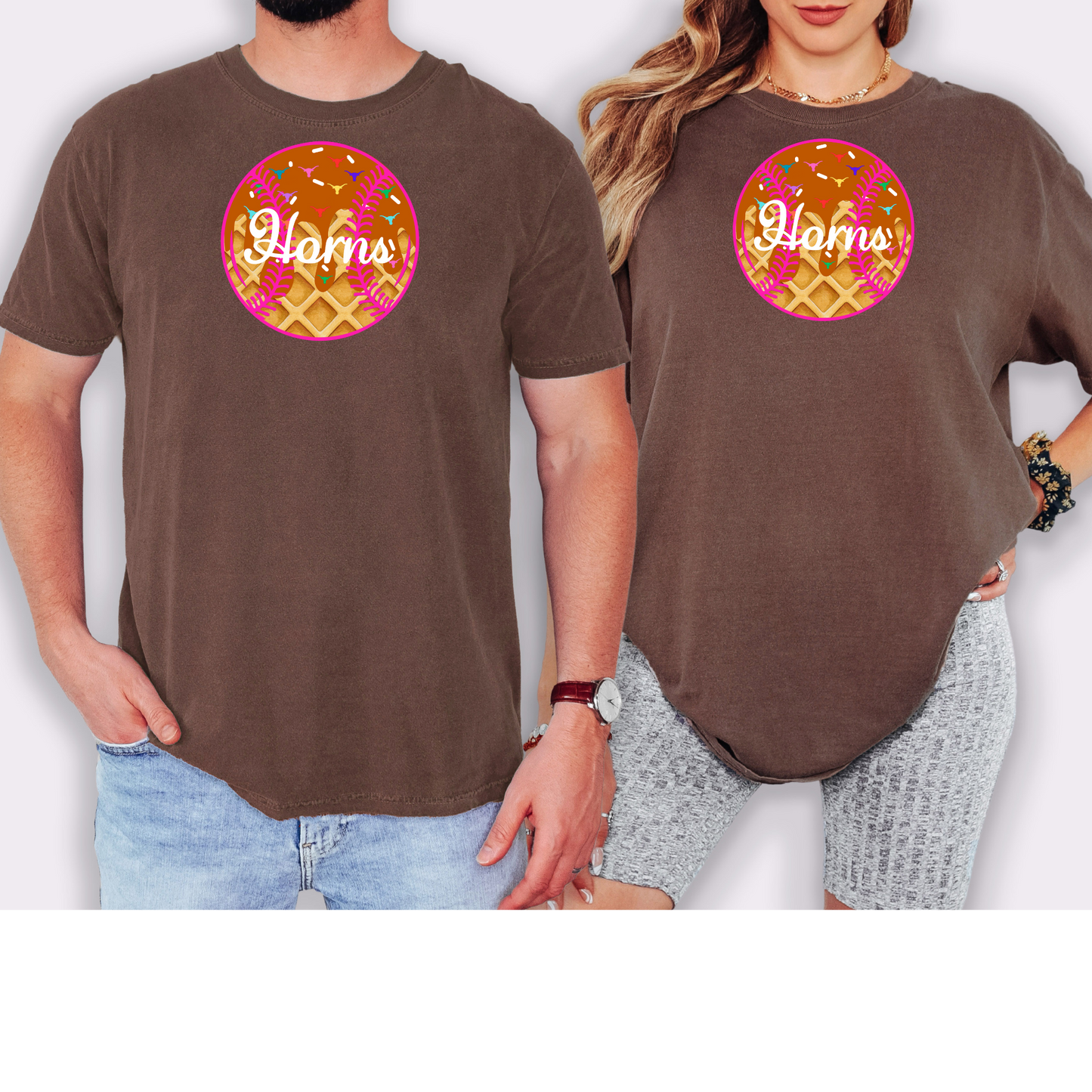 TTF Horns & Bases Softball Drip Tees