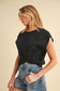 3253FN Iana Short Sleeve Knotted Top