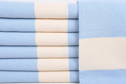 Beach Towels, Turkish Beach Towel, Baby Blue Towel